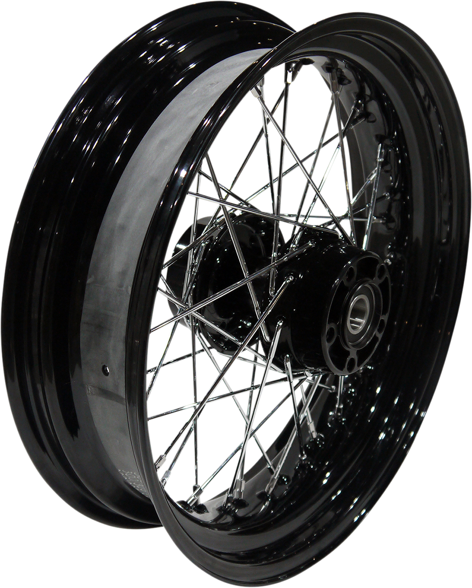 DRAG SPECIALTIES Rear Wheel - Single Disc/No ABS - Black - 17"x4.50" - '08-'17 FXD 64409B