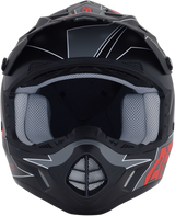 AFX FX-17 Helmet - Aced - Matte Black/Red - Large 0110-6486