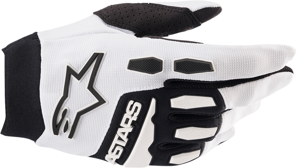 ALPINESTARS Full Bore Gloves - White/Black - Medium 3563622-21-M