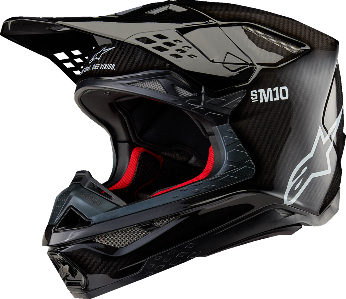 ALPINESTARS Supertech M10 Helm - Solid - MIPS® - Schwarz-Carbon glänzend - XL 8300323-1188-XL