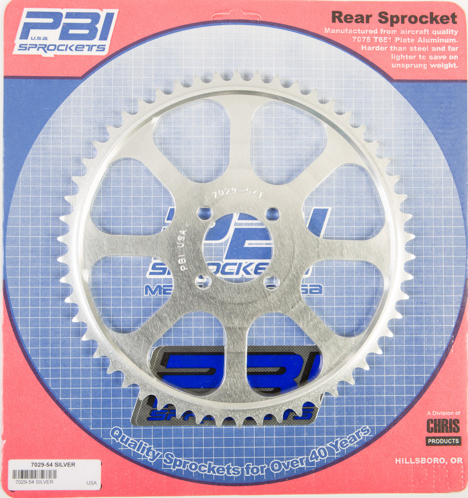 PBIRear Sprocket Aluminum 54t-428 Yam7029-54-2