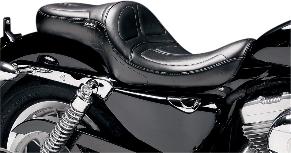 LE PERA Maverick Seat - Without Backrest - Stitched - Black - XL '04-'22 LC-916