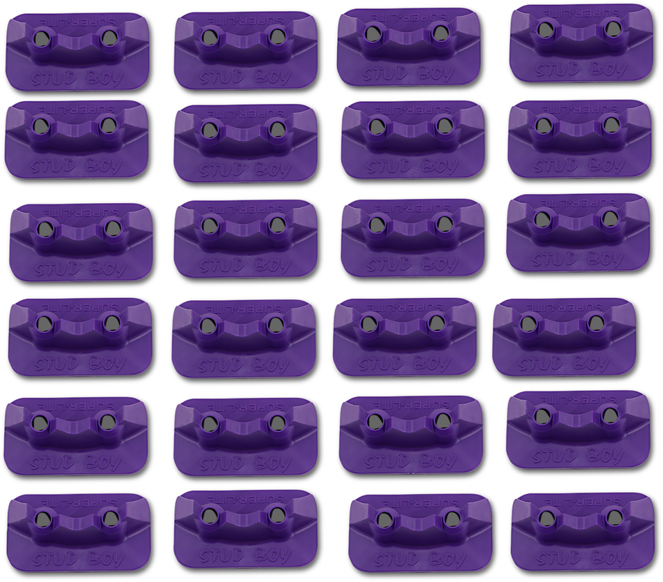 STUD BOY Double Backer Plates - Purple - For Single Ply - 24 Pack 2522-P1-PUR
