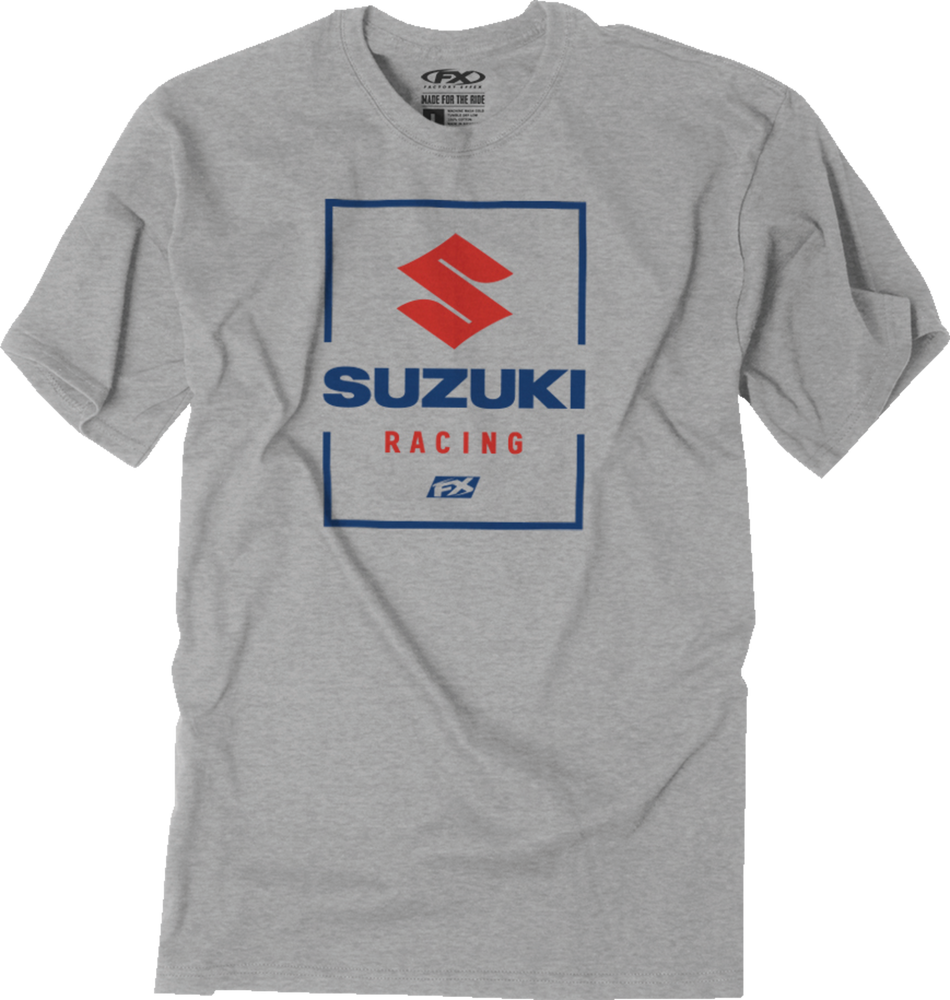 FACTORY EFFEX Suzuki Victory T-Shirt - Heather Gray - Large 26-87404