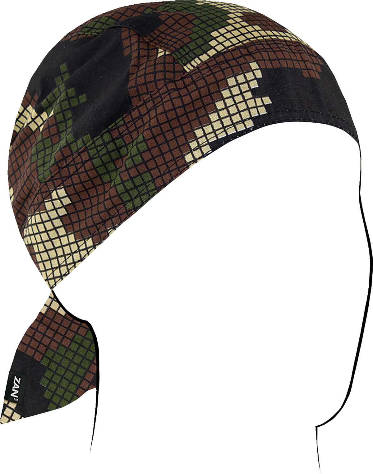 ZAN HEADGEAR Flydanna Cotton Headwrap - Digi Woodland Camo Z621