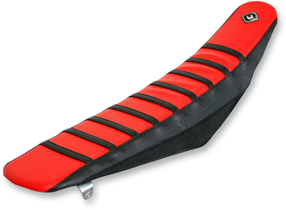 FLU DESIGNS INC. Pro Rib Seat Cover - Red/Black - CRF450 '05-'08 15503