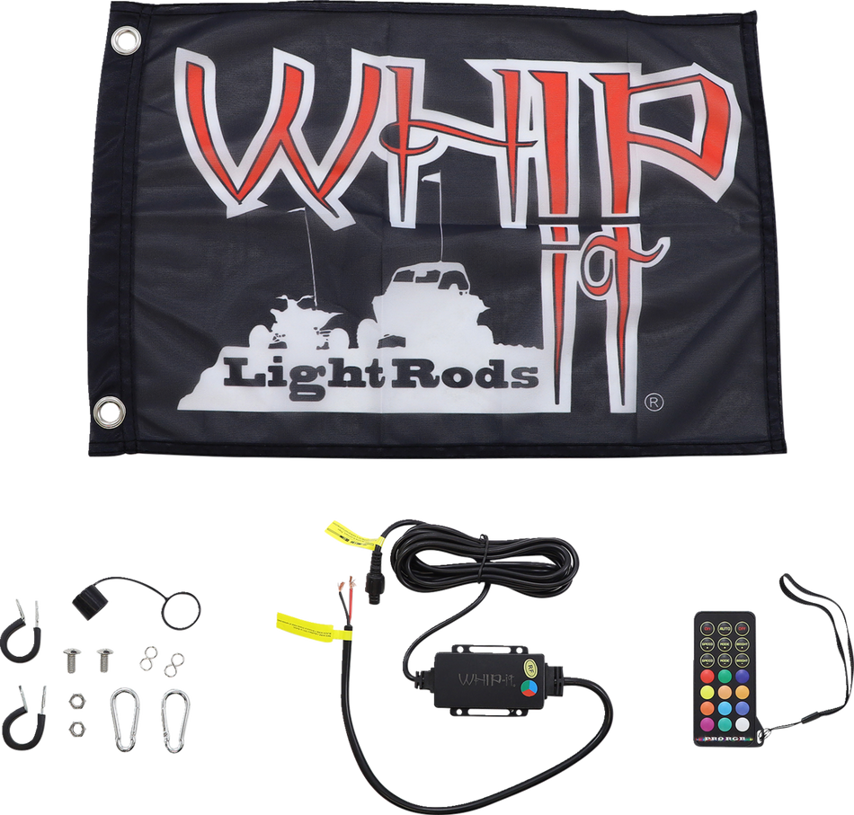 WHIPITLIGHTRODS 3' Light Rod Whip - White SB-RGBR-251