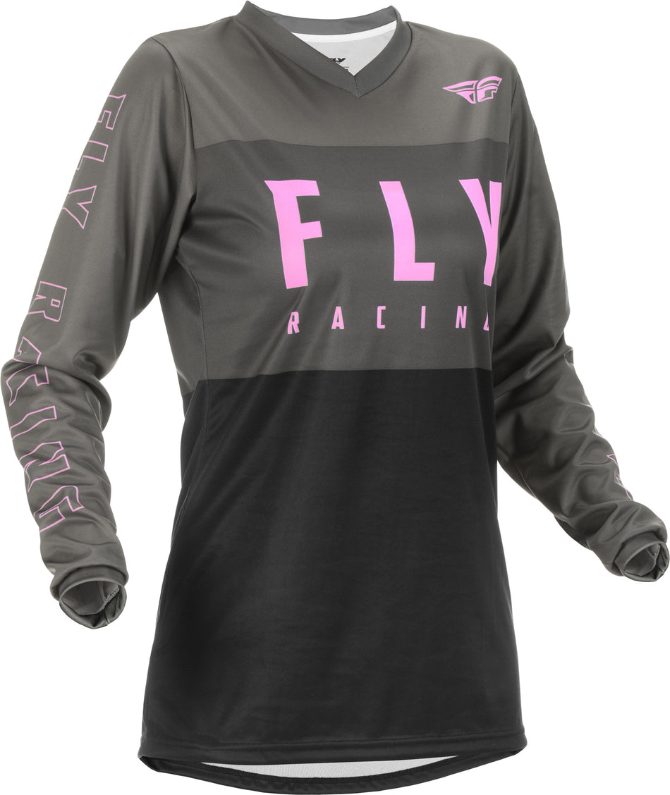 FLY RACING Women's F-16 Jersey Grey/Black/Pink 2x 375-8212X