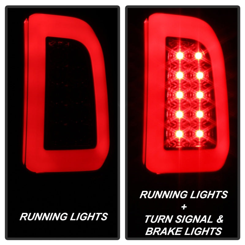 Spyder 97-03 Ford F150 Stylsd. F250 V3 Lght Bar LED Tail Lights - Blk Smk ALT-YD-FF15097V3-LBLED-BSM 5084248