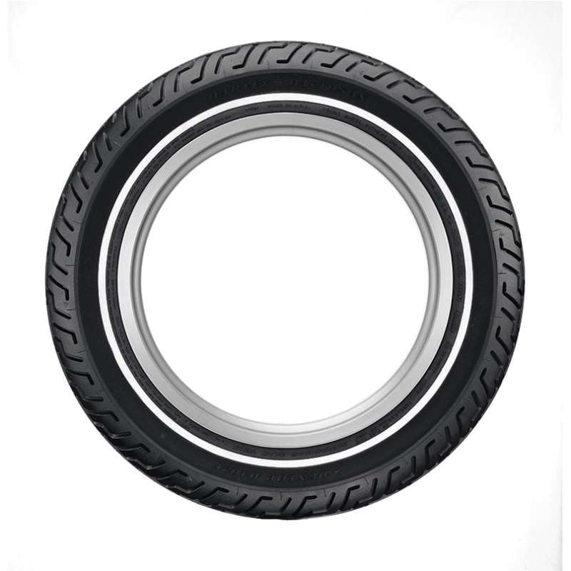 Dunlop D402 Front Tire - MT90B16 M/C 72H TL - Narrow Whitewall