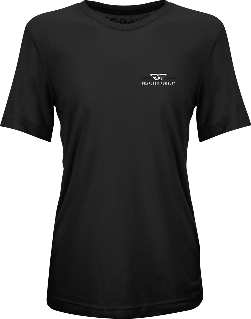 FLY RACING Women's Fly Motto Tee Black Lg 356-0050L