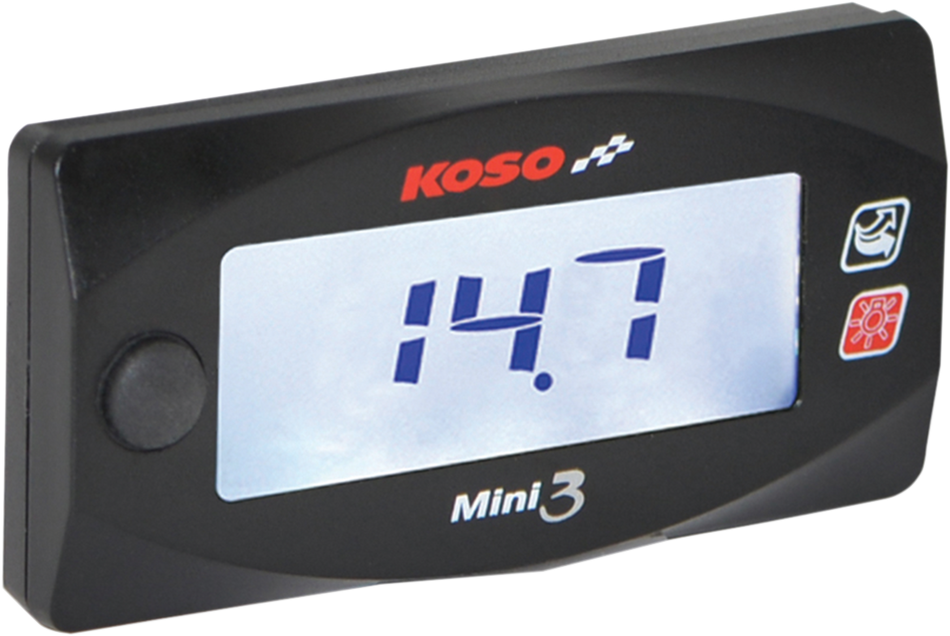 KOSO NORTH AMERICA Mini 3 Air/Fuel Ratio Meter - '14-'15 Honda Grom O2 SENSOR NOT INLCUDED BA003214