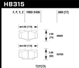 Hawk LTS Street Brake Pads KHB315Y.669