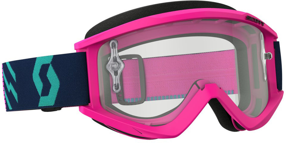 SCOTT Recoil Xi Goggle Pink/Teal W/Clear Works Lens 262596-5722113