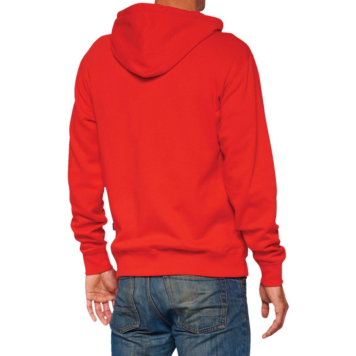 100% Official Fleece Zip-Up Hoodie - Red - Medium 20032-00016