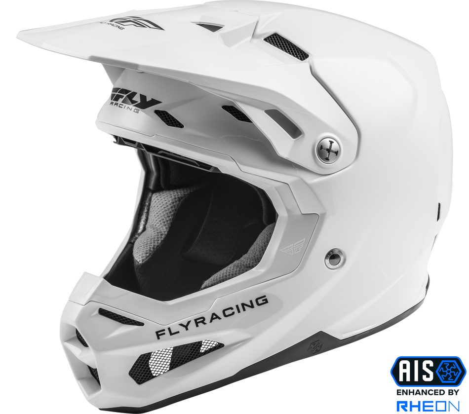 FLY RACING Formula Carbon Solid Helmet White Md 73-4401-6