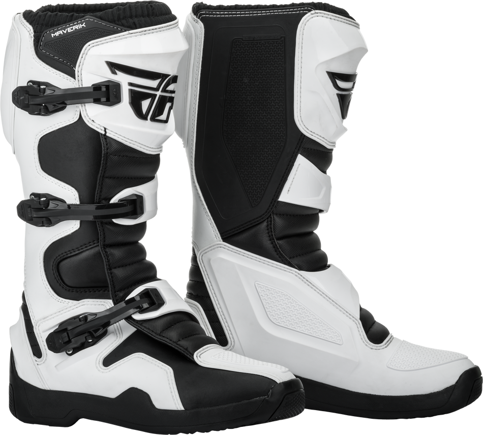 FLY RACING Maverik Boots White/Black Sz 07 364-67507