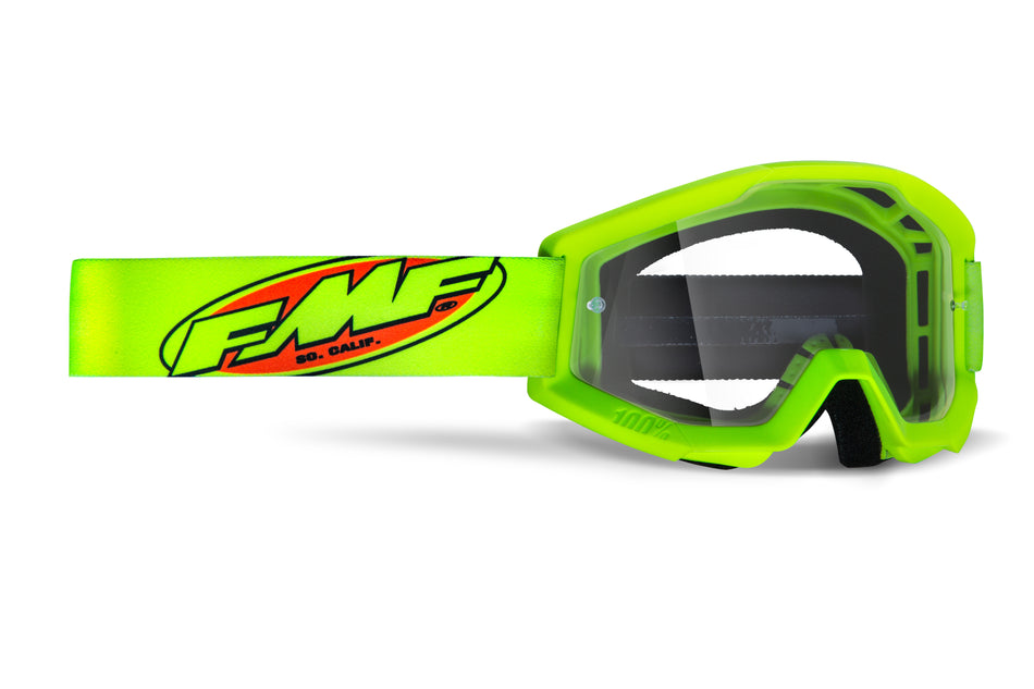 FMF VISION Powercore Youth Goggle Core Yellow Clear Lens F-50054-00003