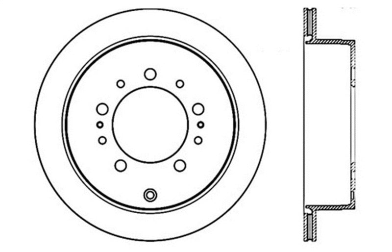 StopTech Slotted & Drilled Sport Brake Rotor 127.44157R