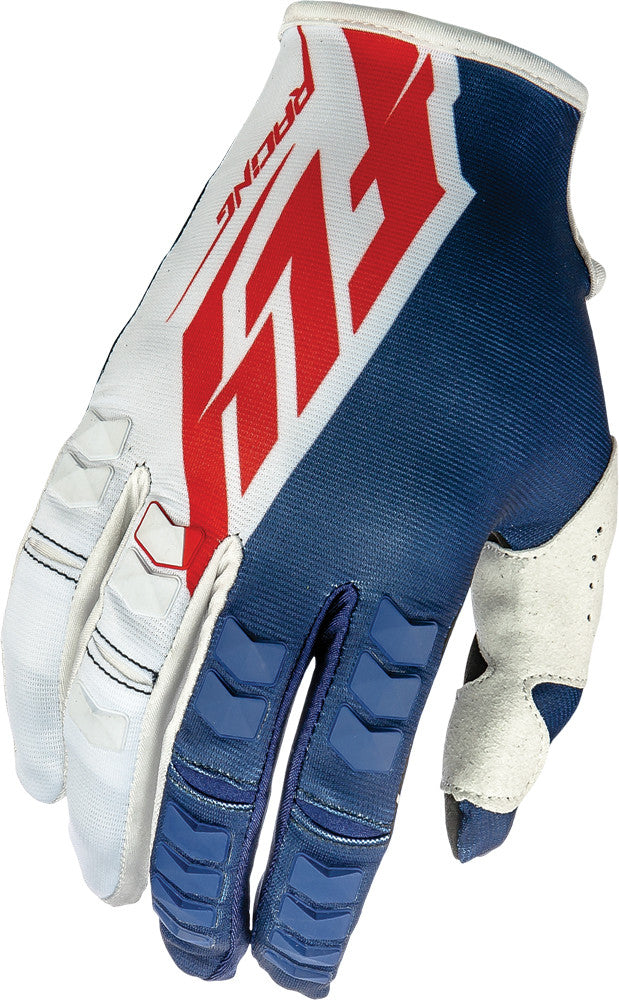 FLY RACING Kinetic Gloves Navy/White/Red Sz 3 369-41903