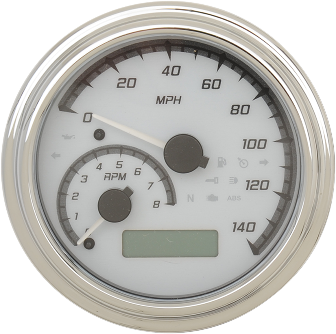 Sistema de calibre analógico DAKOTA DIGITAL serie MXV - Blanco/Gris/Cromo MVX-2011-WG-C 