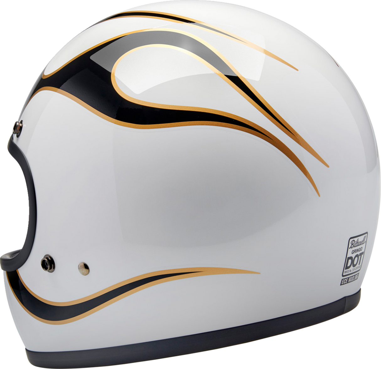 Casco BILTWELL Gringo - Llamas - Blanco/Negro - XL 1002-561-505 