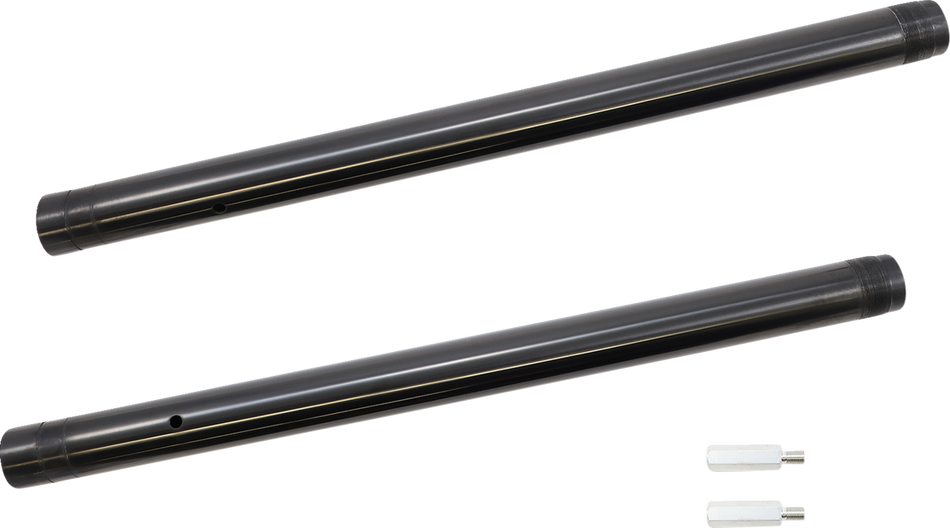 CUSTOM CYCLE ENGINEERING Black Diamond-Like Inverted Fork Tubes - 43 mm - +2" Length 710074