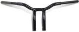 LA CHOPPERS Handlebar - Kage Fighter - One Piece - Bent - 10" - Black LA-7338-10B