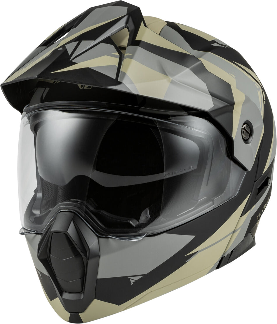 FLY RACING Odyssey Summit Helmet Matte Tan/Black/Grey 2x 73-83352X