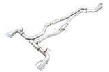 AWE Tuning 2020 Toyota Supra A90 Track Edition Exhaust - 5in Chrome Silver Tips 3015-32116