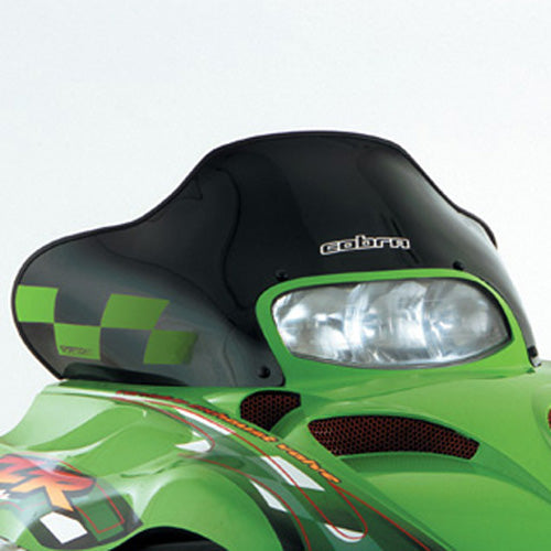 Powermadd Cobra Windshield Arctic Cat Low Black With Green Checks 770490