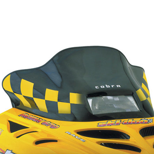 Powermadd Cobra Windshield Ski-Doo S Chassis Black W/Yellow Checks 770511