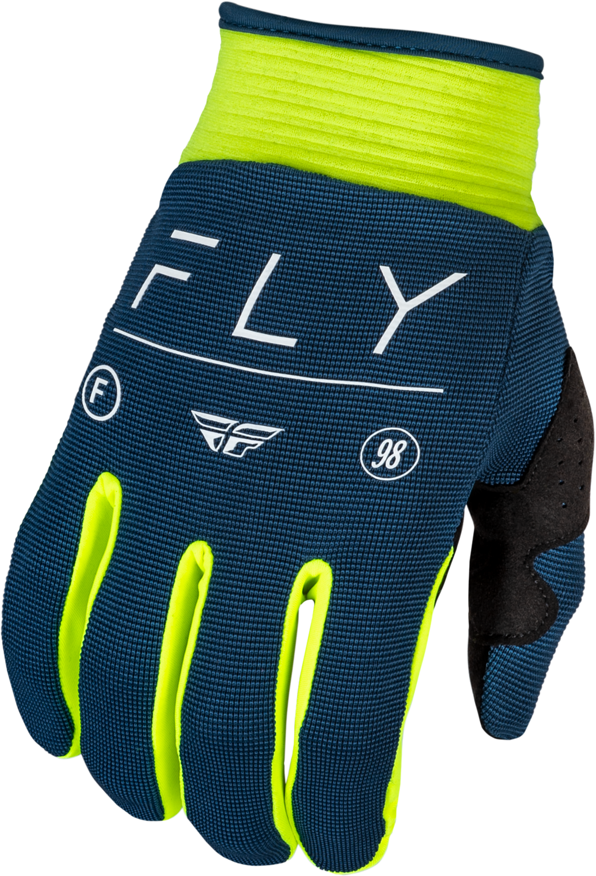 FLY RACING Youth F-16 Gloves Navy/Hi-Vis/White Yxs 377-912YXS