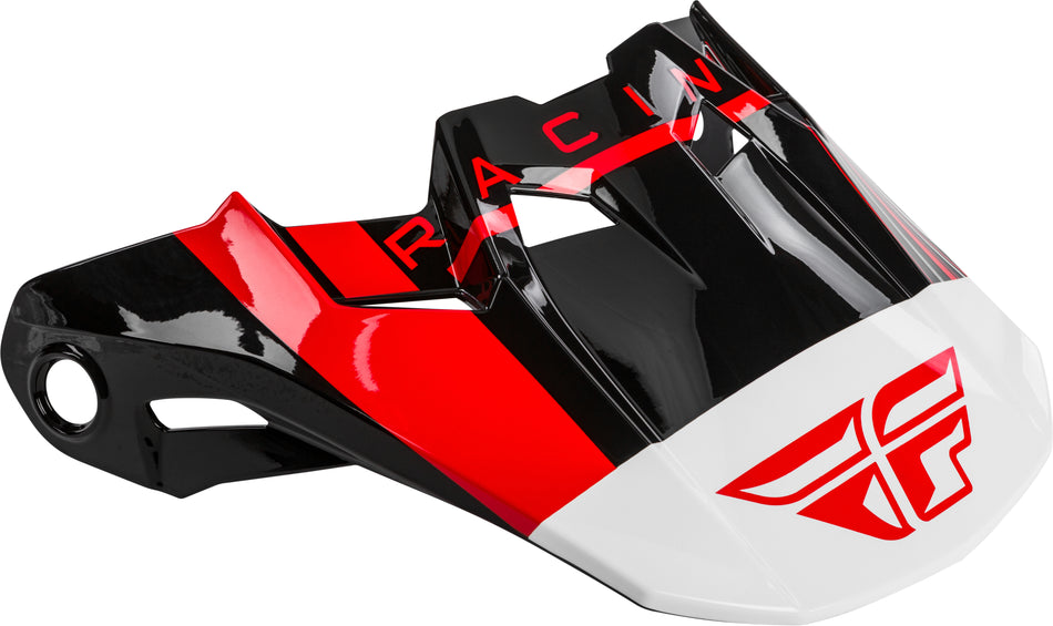 FLY RACING Formula Vector Helmet Visor Red/White/Black Md-Lg 73-47233M