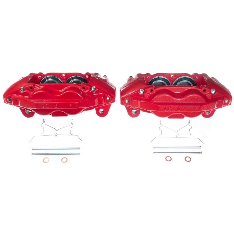 Power Stop 16-21 Toyota Sequoia Front Red Calipers - Pair S7342