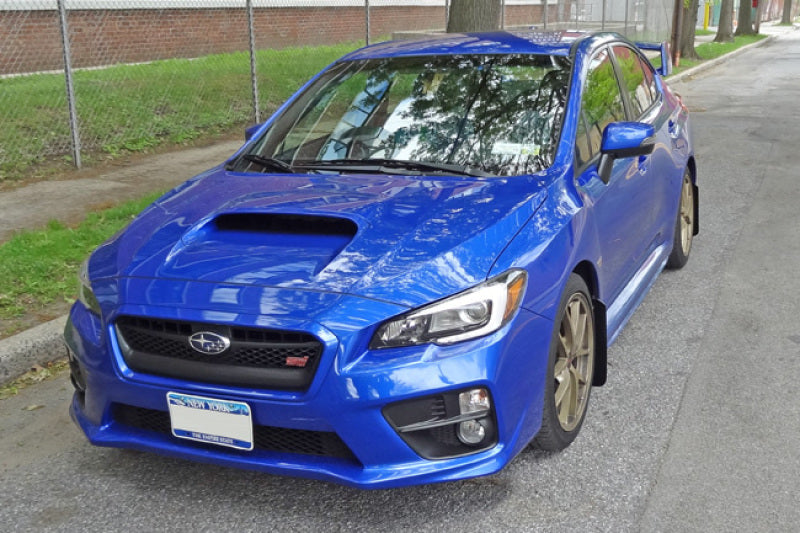 Rally Armor 15-21 Subaru WRX/STI (Sedan ONLY) Blue UR Mud Flap w/ White Logo MF32-UR-BL/WH