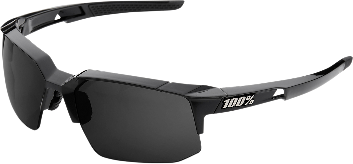 100% Speedcoupe Sunglasses - Black - Gray Polarized 61031-001-47