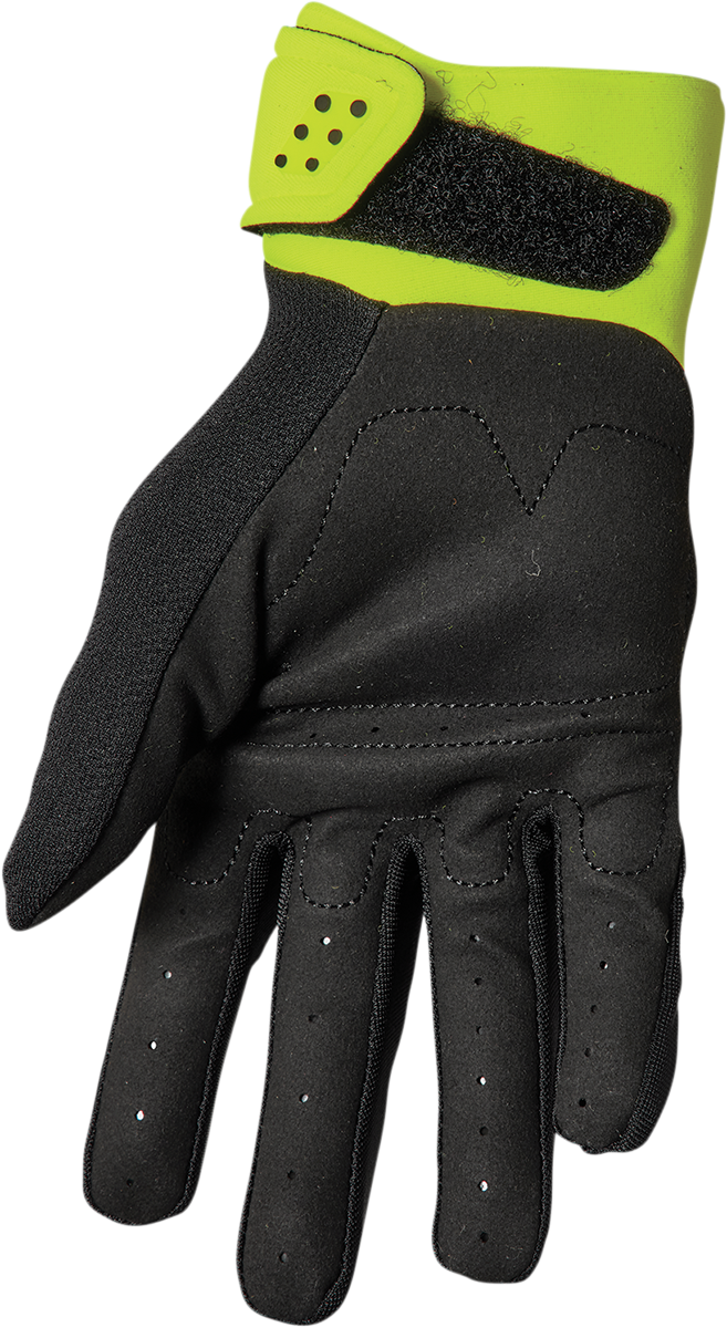 THOR Spectrum Gloves - Black/Acid - Large 3330-6852