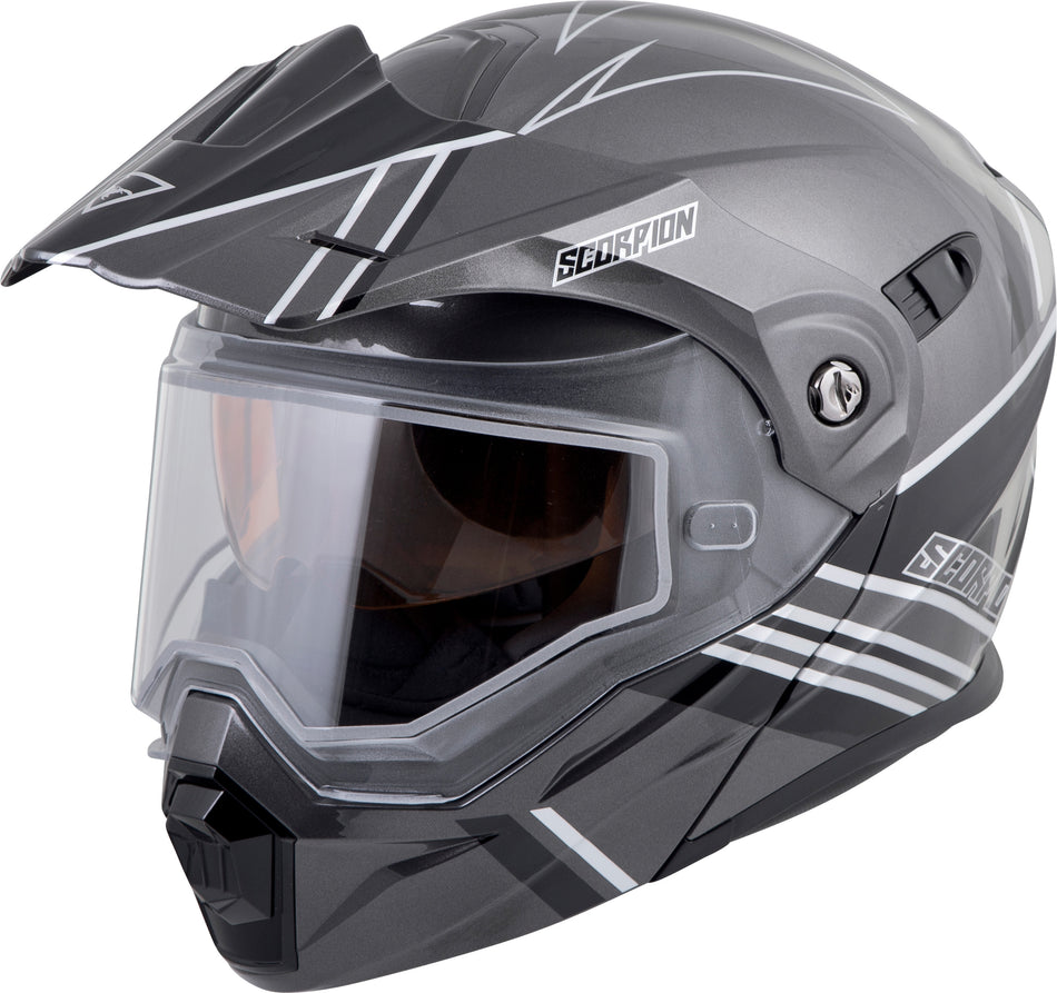 SCORPION EXO Exo-At950 Cold Weather Helmet Teton Silver Md (Electric) 95-1294-SE