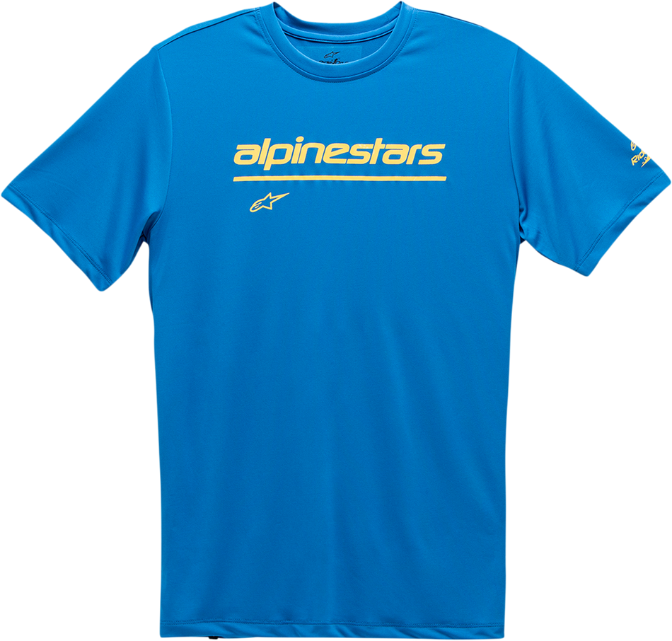 ALPINESTARS Tech Line Up Performance T-Shirt - Bright Blue - Medium 121173800760M
