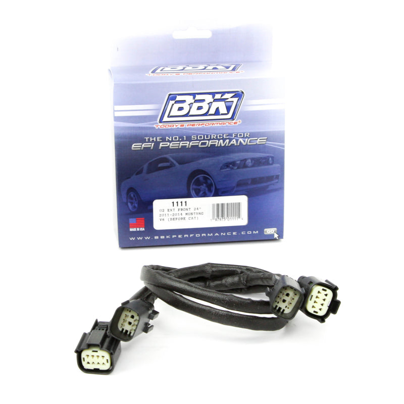 BBK 11-14 Mustang V6 Front O2 Sensor Wire Harness Extensions 24 (pair) 1111