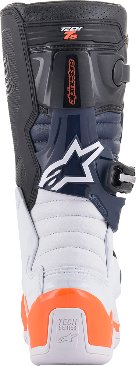 Botas ALPINESTARS Tech 7S - Negro/Naranja/Blanco - US 8 2015017-1241-8