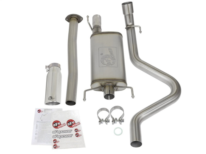 aFe MACH Force XP Cat-Back Stainless Steel Exhaust Syst w/Polished Tip Toyota Tacoma 05-12 L4-2.7L 49-46031-P