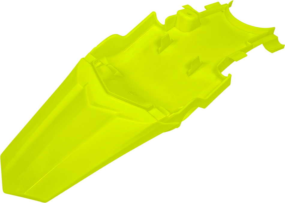 UFO MX Rear Fender - Fluorescent Yellow HO04699-DFLU