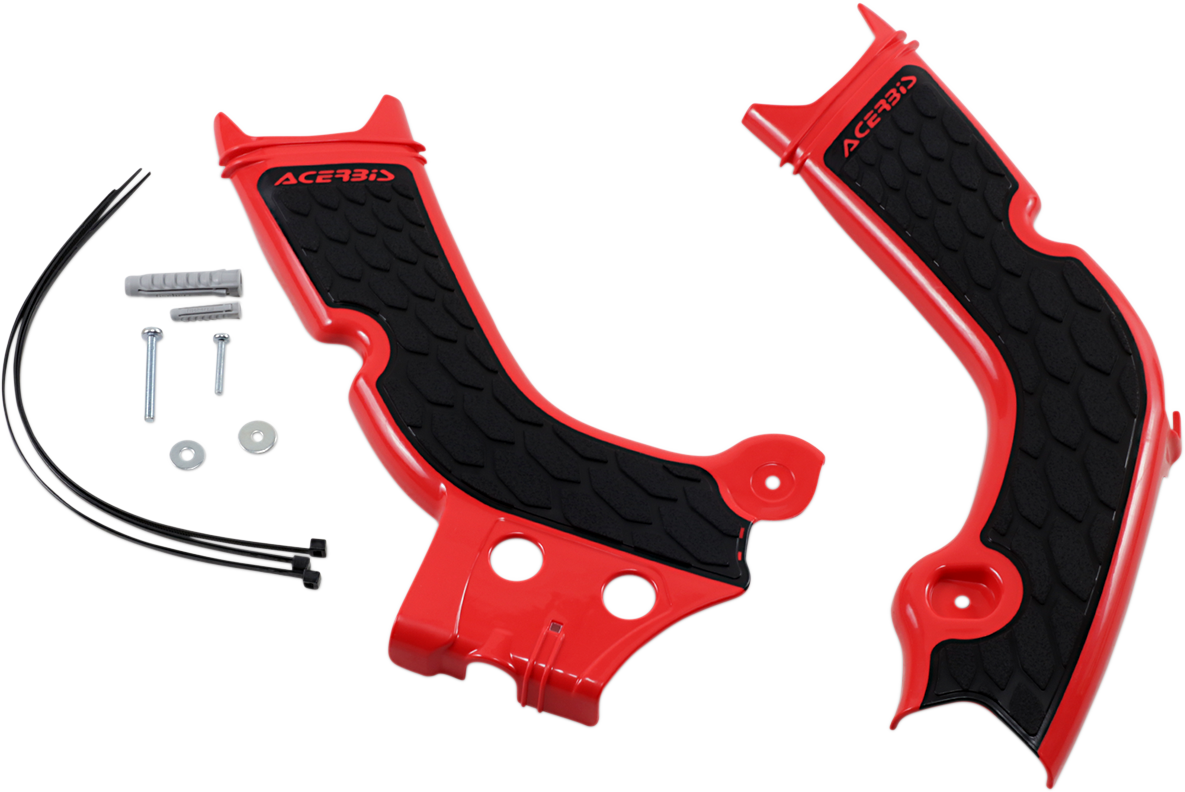 ACERBIS X-Grip Frame Guards - Red/Black 2736331018