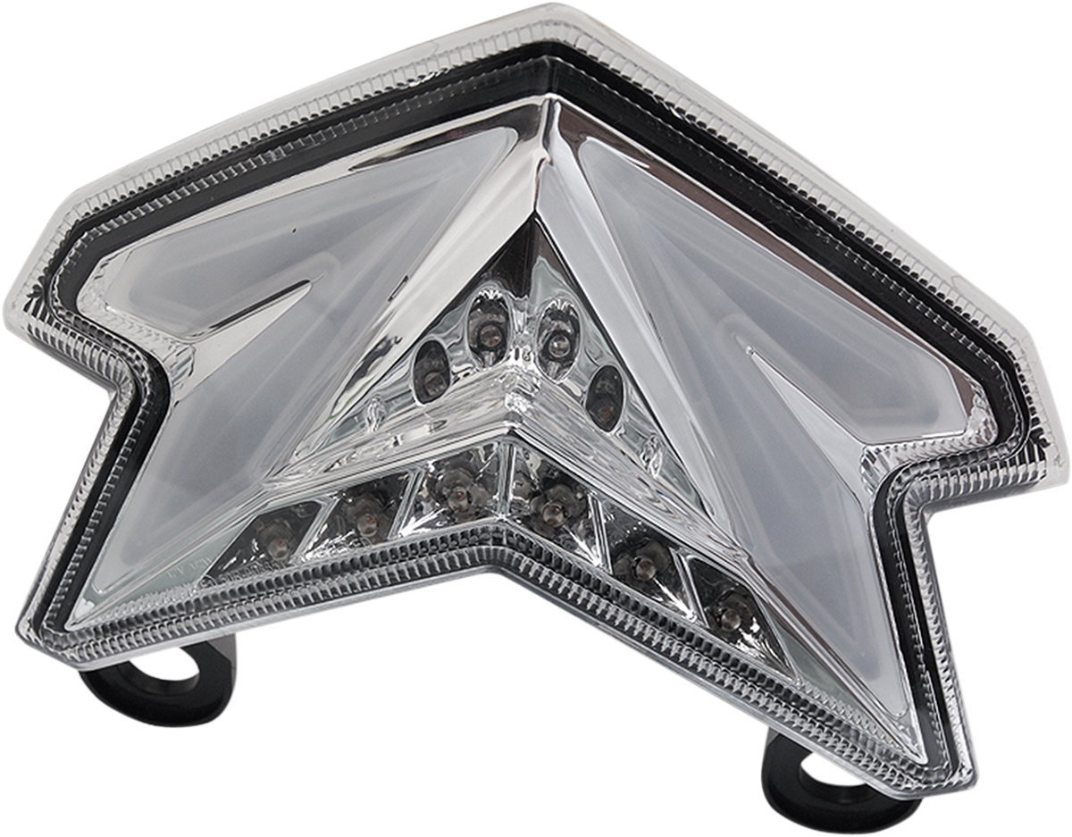 Moto MPH Taillight - ZX6R - Clear/Chrome Diffuser MPH-40041CD