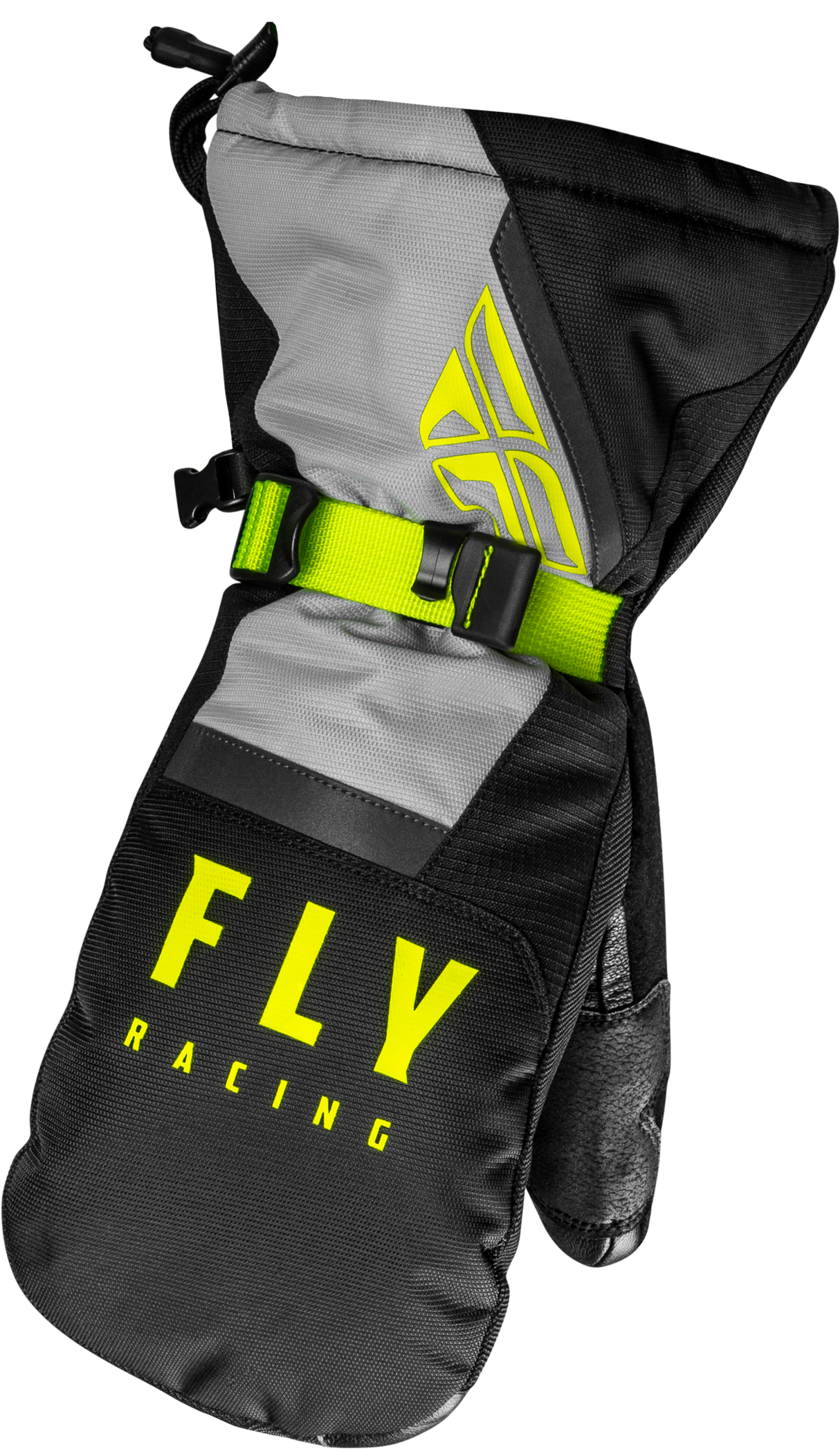 FLY RACING Cascade Mittens Black/Grey/Hi-Vis 2x 363-39312X