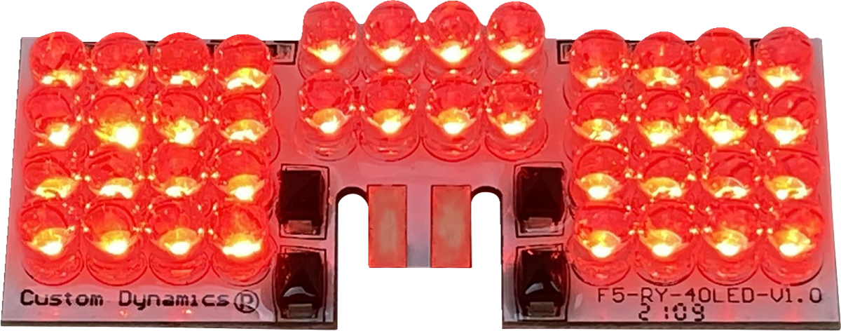 CUSTOM DYNAMICS LED Fender Tip Boards - Red Dual-Intensity GEN-FT-R-D