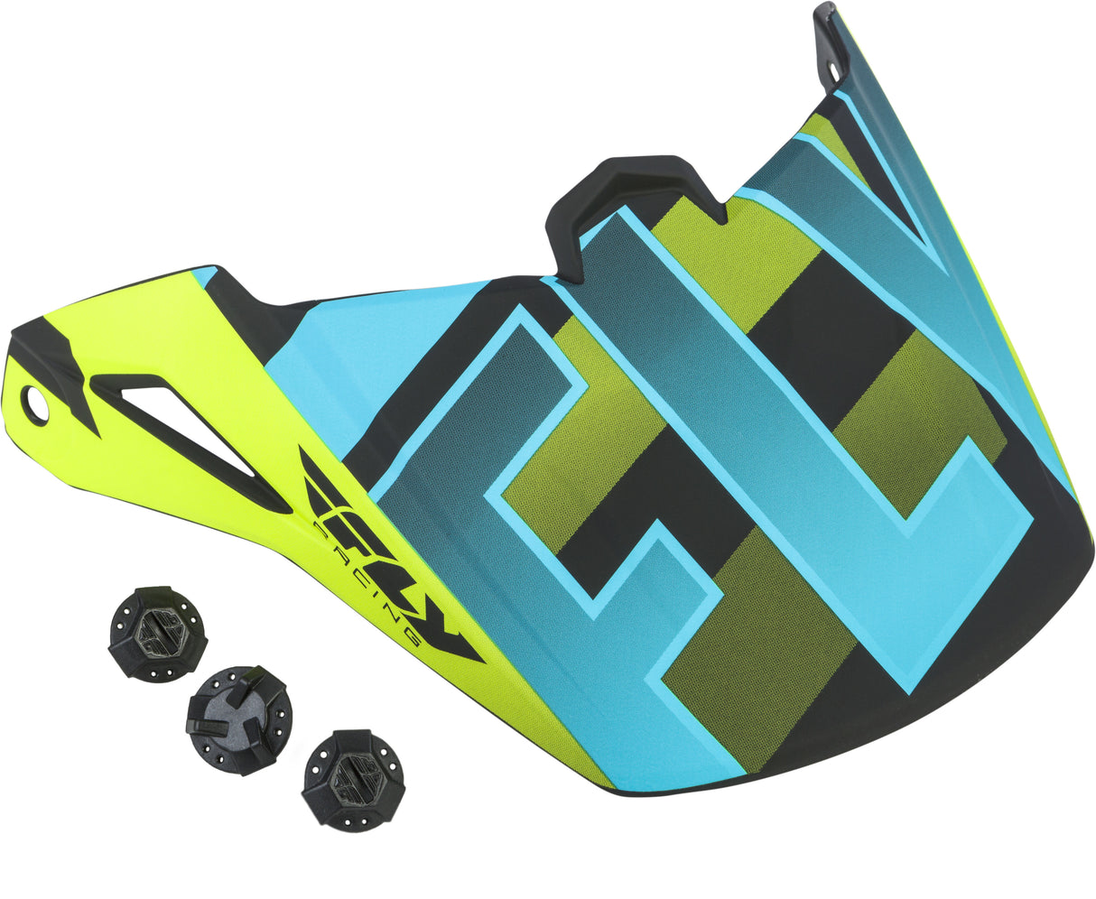 FLY RACING Elite Cold Weather Visor Hi-Vis/Black 73-48266