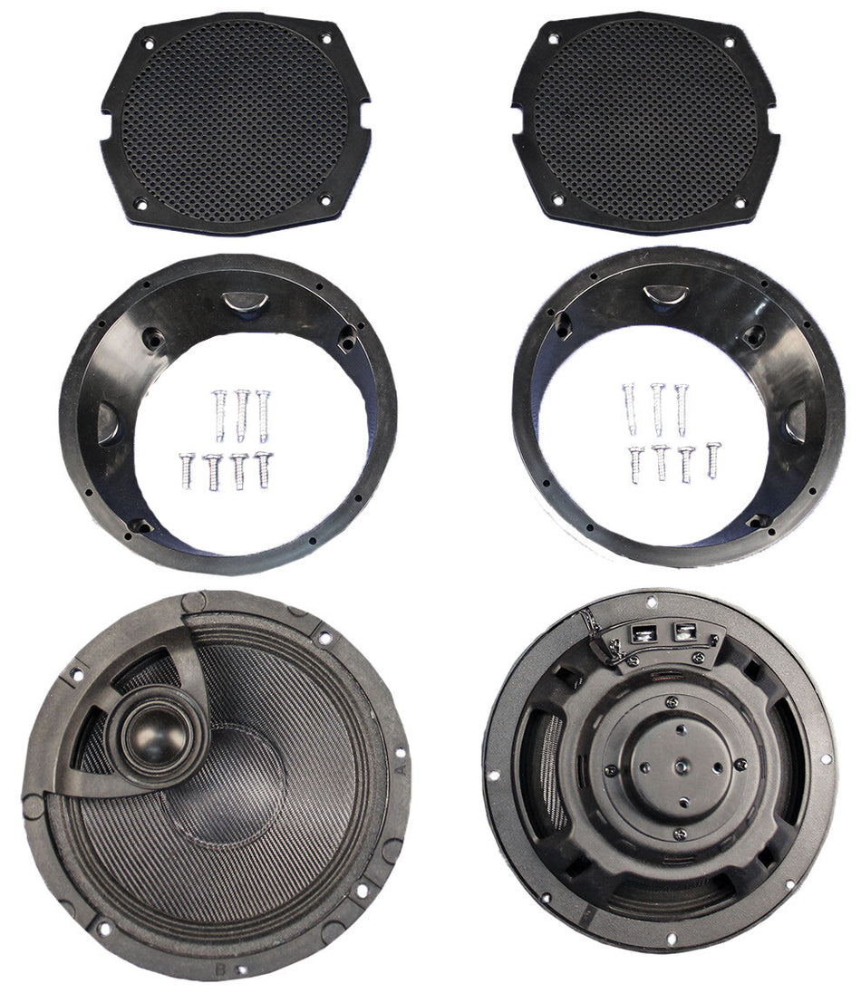 J&MRokker Speaker Kit Xrp Series 6.58 Flh Fairing 98-13HC13-6582TW-XRP